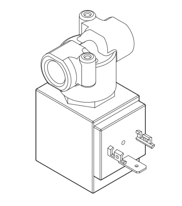 Sanremo Opera hot water tap 2 WAY SOLENOID 1/4" 230V D4,8