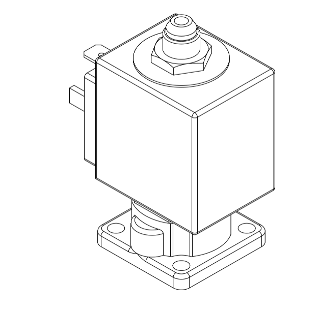 3-way group solenoid valve for espresso machine group head