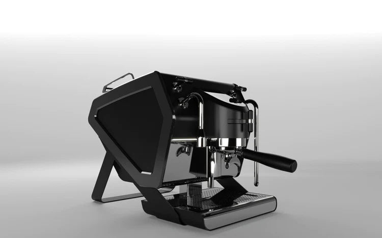 Sanremo YOU Espresso Machine with portafilter front and side view