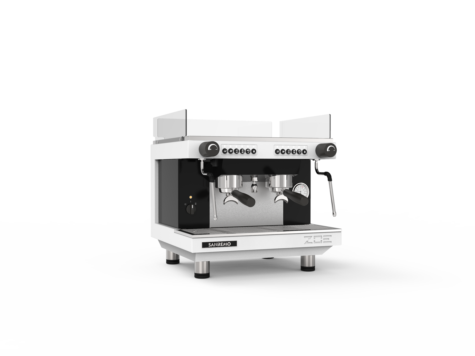 Sanremo ZOE Compact Espresso Machine White 3-4