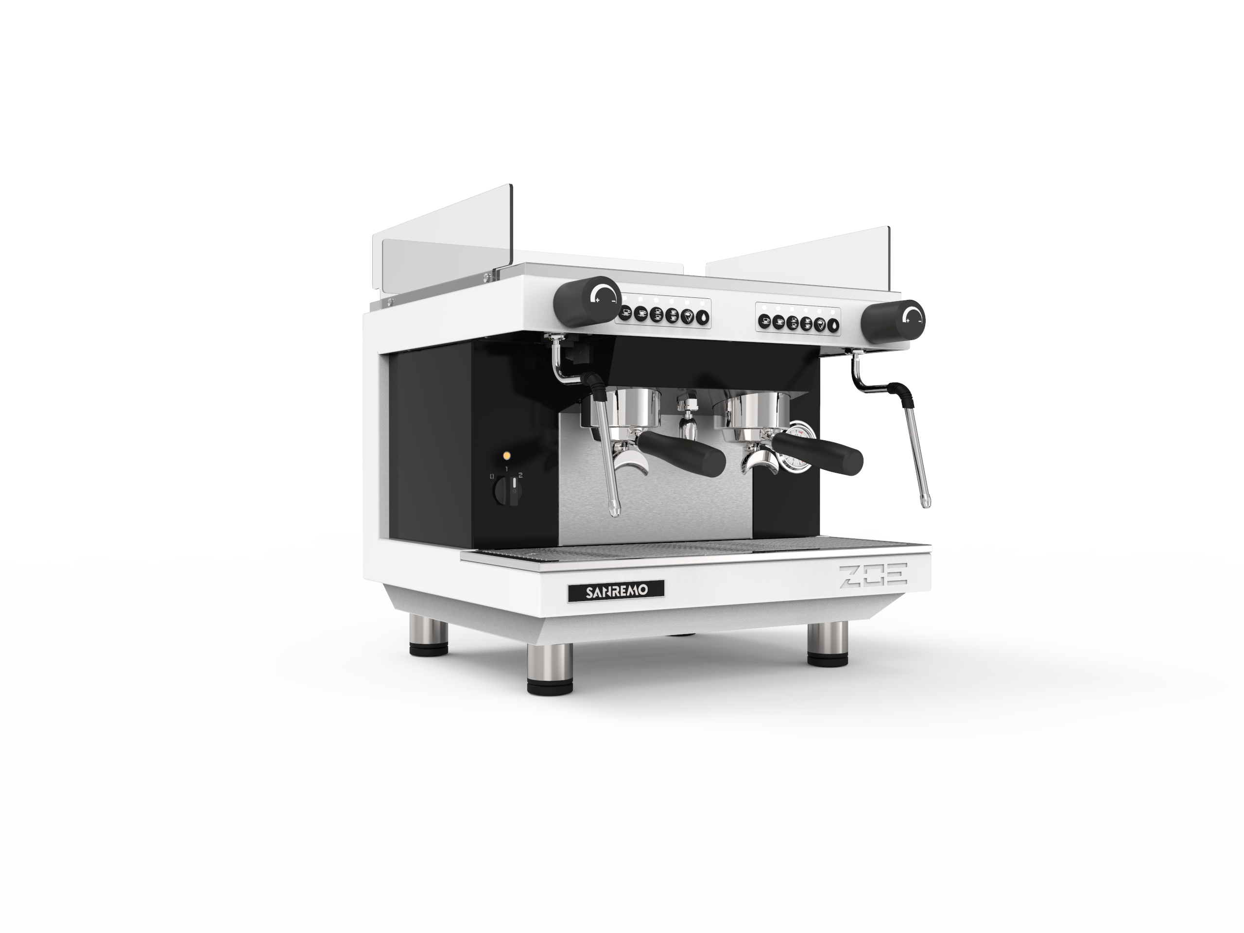 Sanremo ZOE Compact Espresso Machine White 3-4