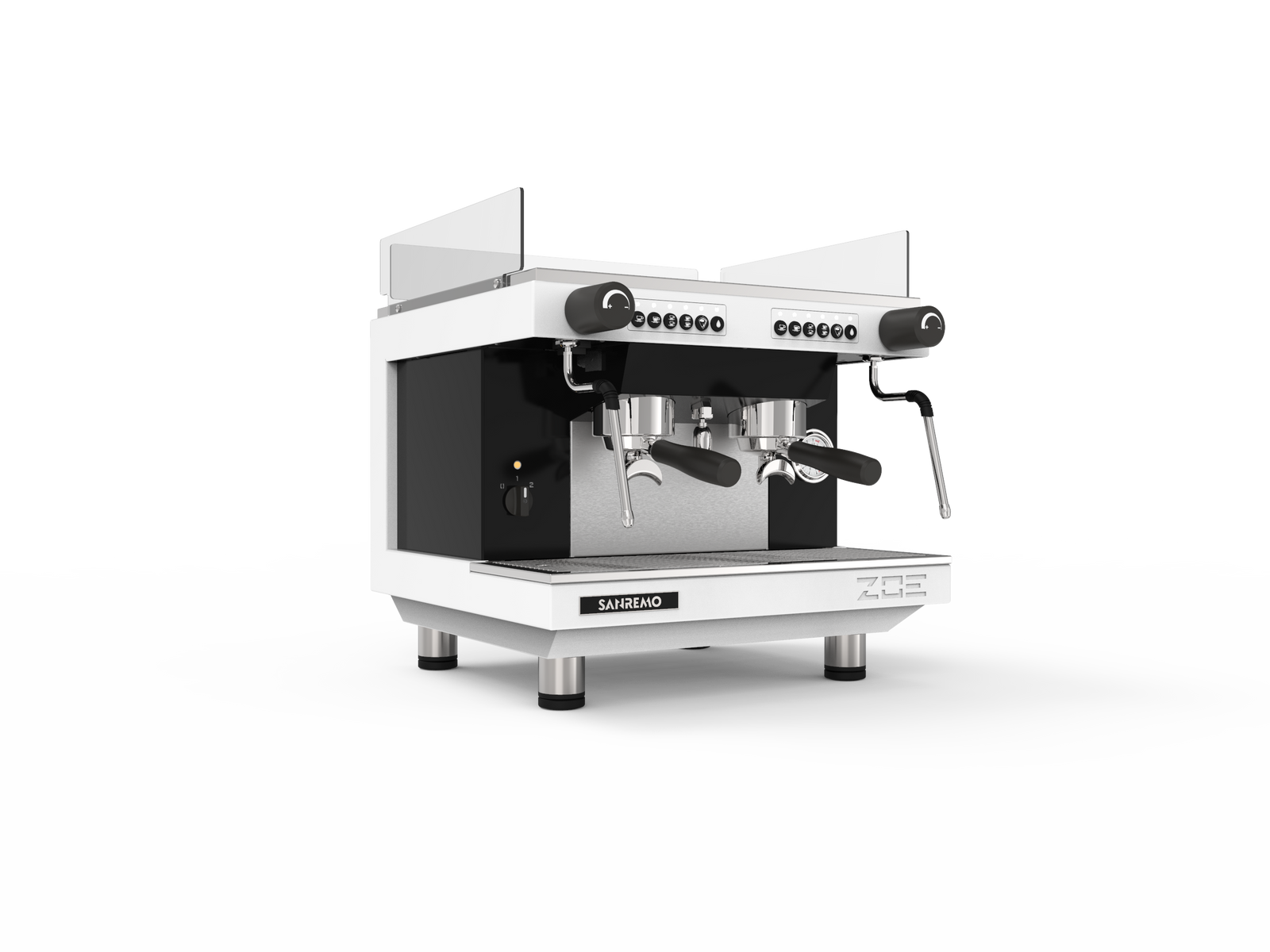 Sanremo ZOE Compact Espresso Machine White 3-4