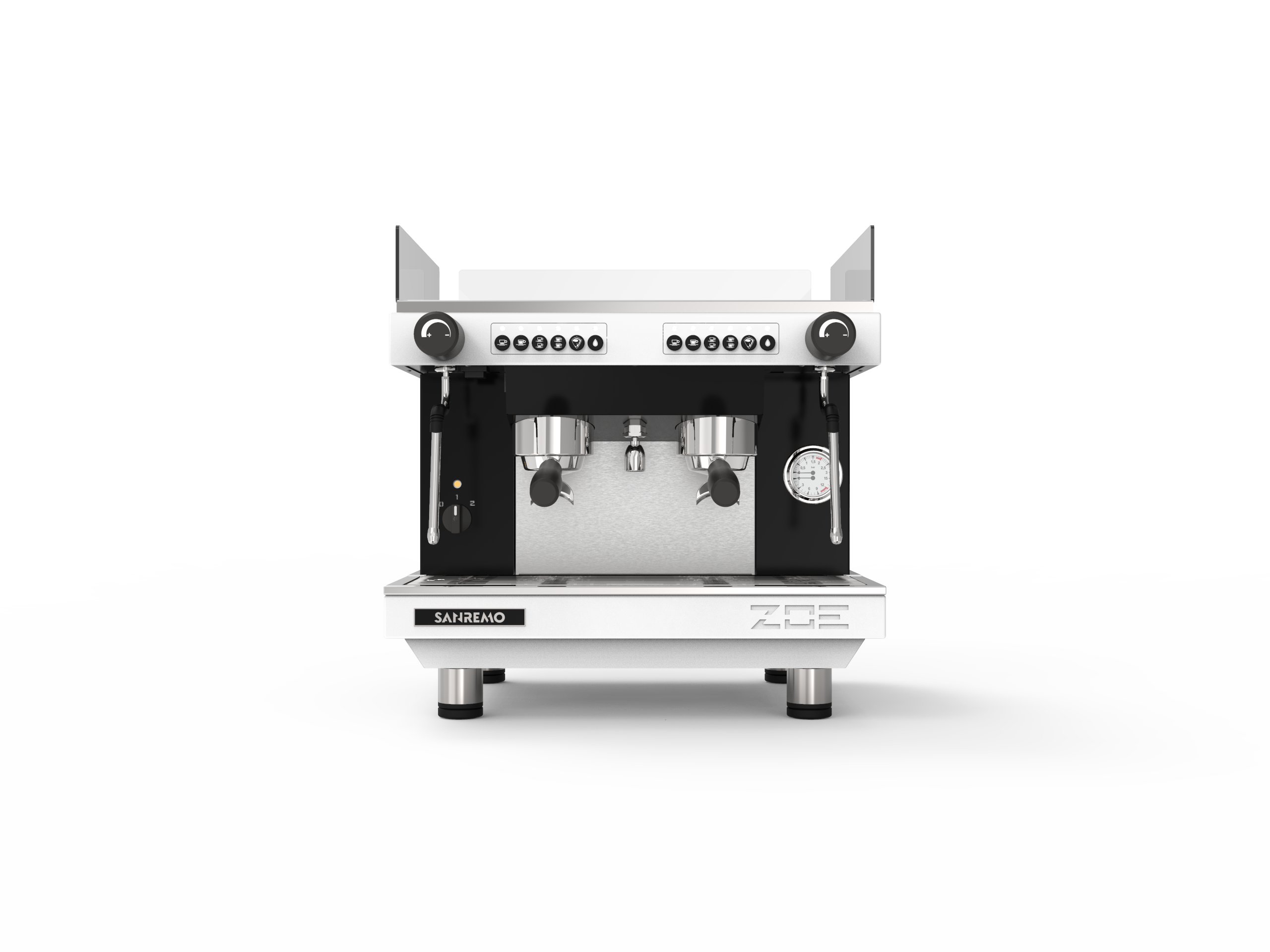 Sanremo ZOE Compact Espresso Machine White Front