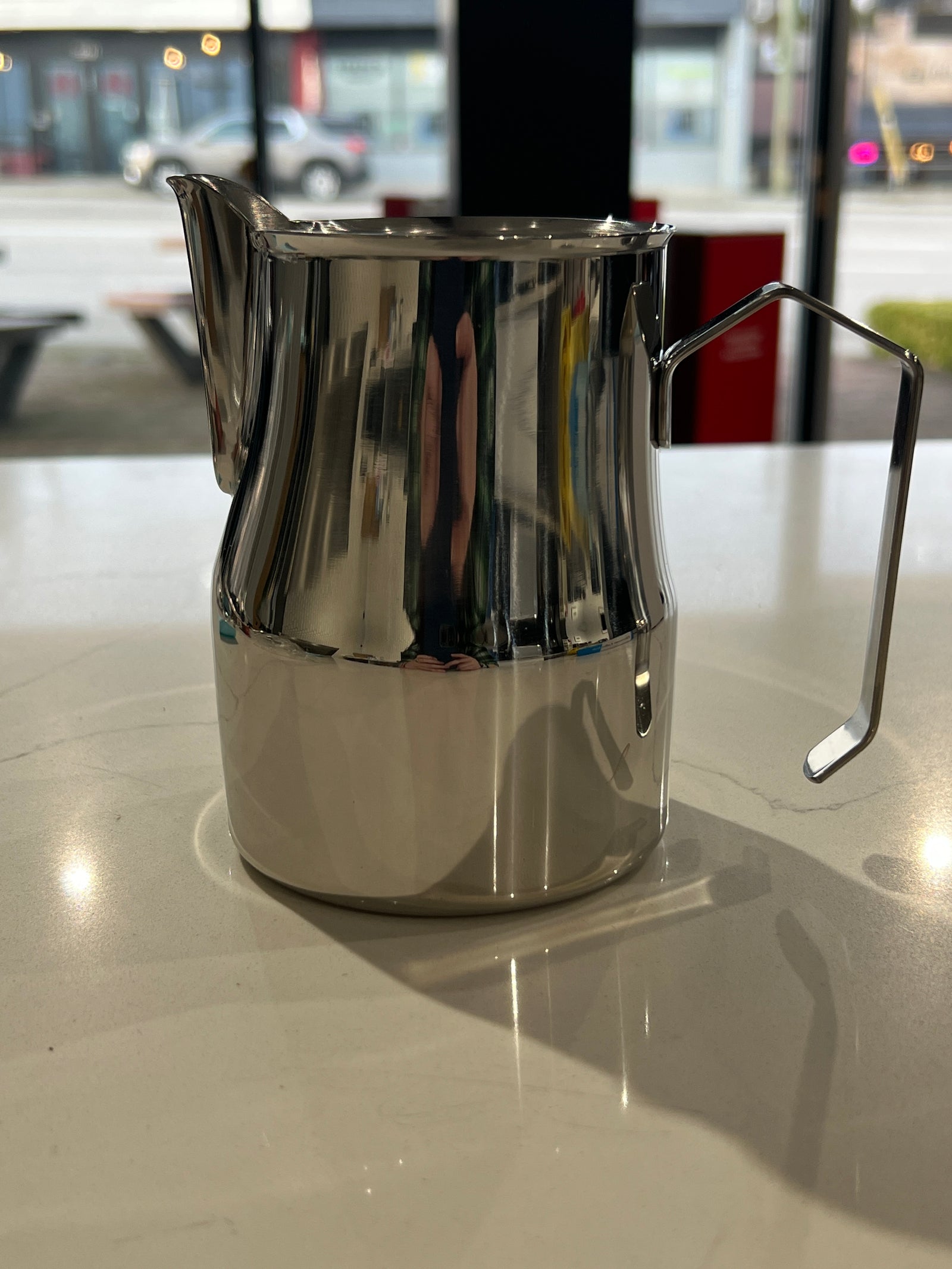 Milk Pitcher, Stainless Steel Jug .75L