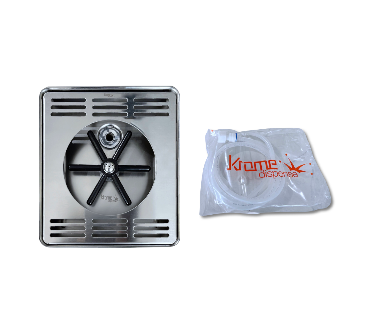 Krome Rinser Center Spray Tray 8x8 inch